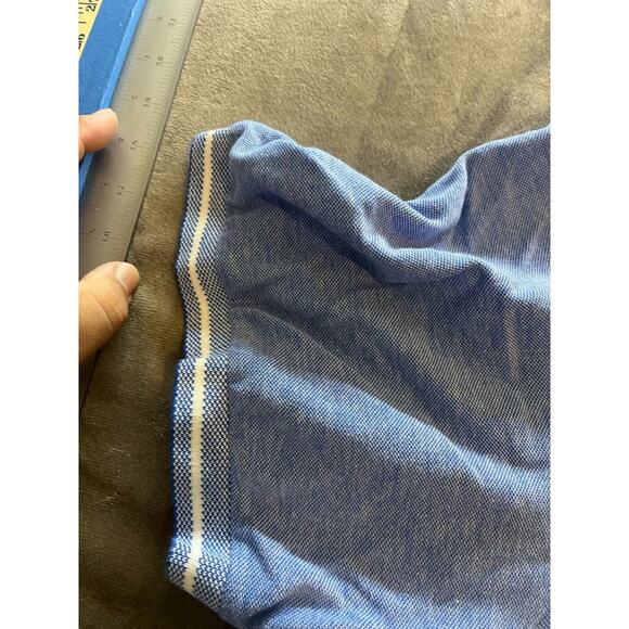 Men's Chaps Size 4XB 4TG Baby Blue Polo Short Sleeve Shirt - Picture 3 of 6